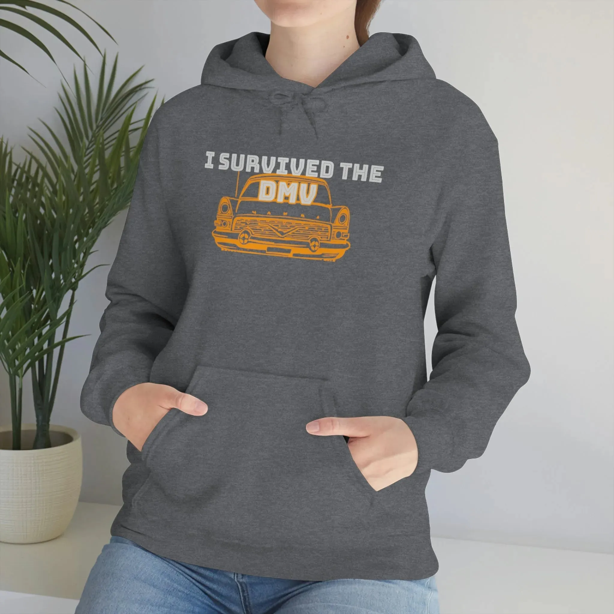 I Survived The DMV Unisex Heavy Blend™ Hooded Sweatshirt