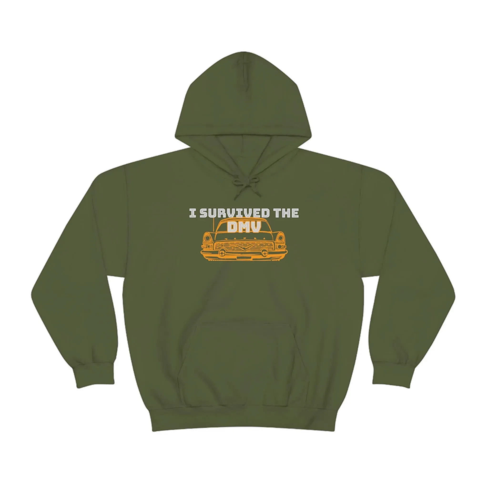 I Survived The DMV Unisex Heavy Blend™ Hooded Sweatshirt