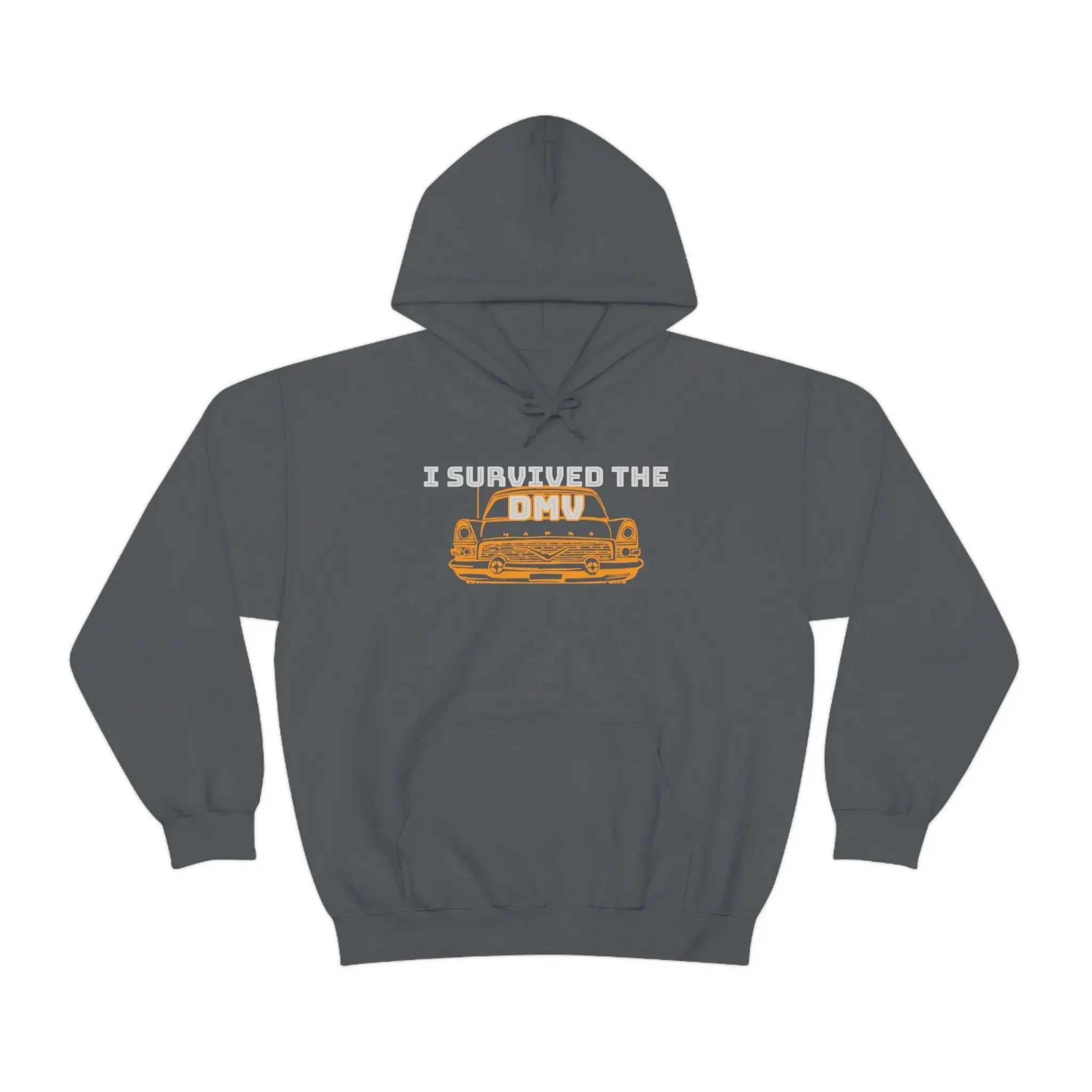 I Survived The DMV Unisex Heavy Blend™ Hooded Sweatshirt