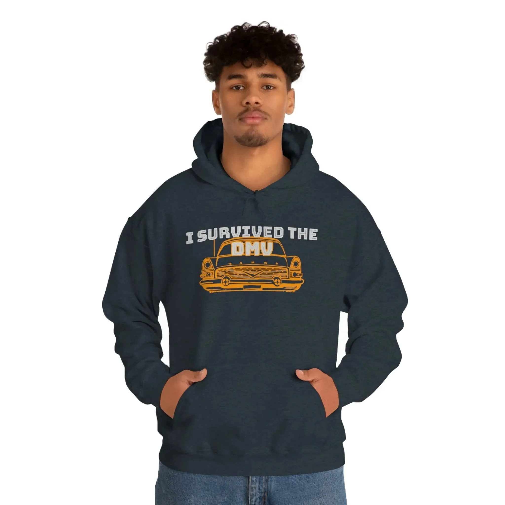 I Survived The DMV Unisex Heavy Blend™ Hooded Sweatshirt