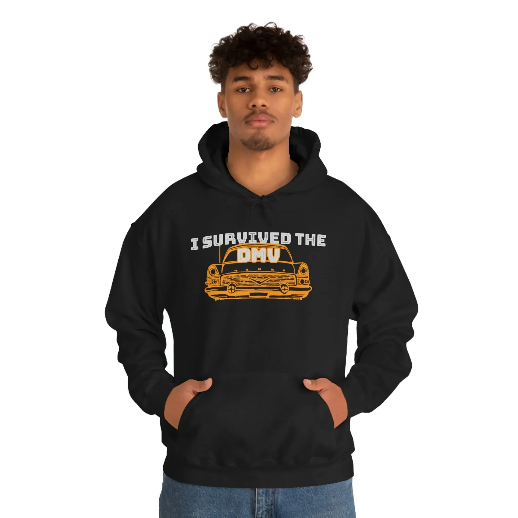 I Survived The DMV Unisex Heavy Blend™ Hooded Sweatshirt