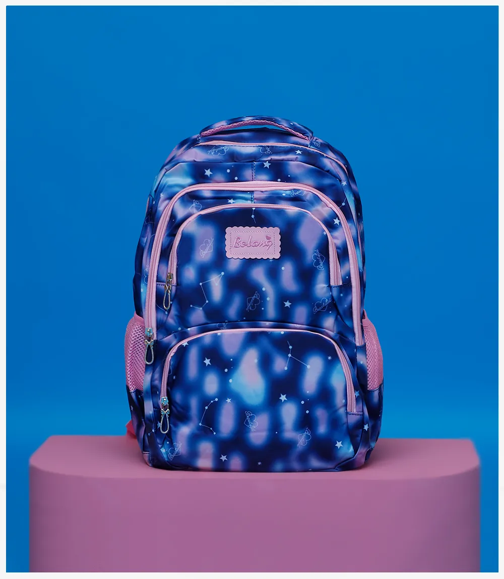 KA0015-BLUE-School Bag For Girls