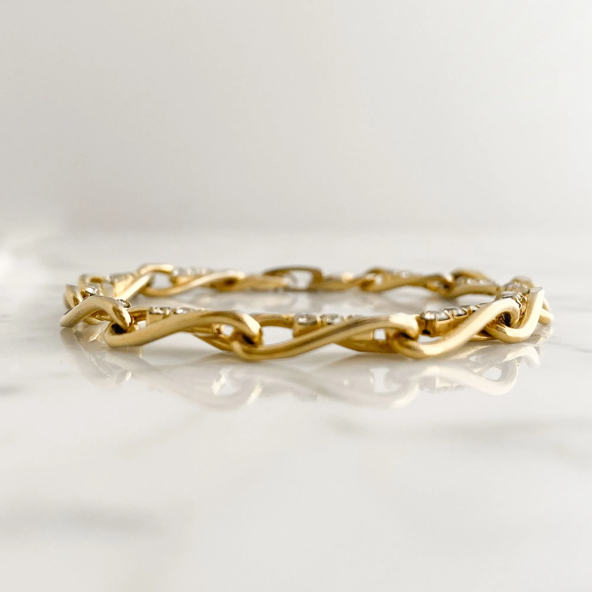 KERRI gold and rhinestone bracelet