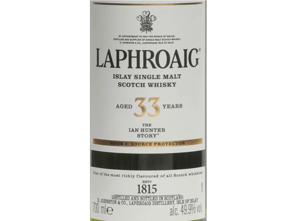 Laphroaig The Ian Hunter Series #3 33 years