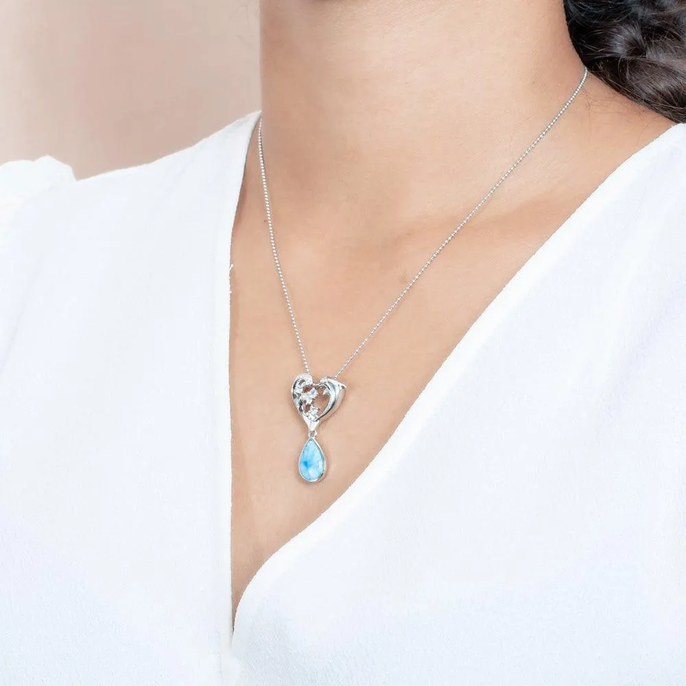 Larimar Nai'a Kai Pendant