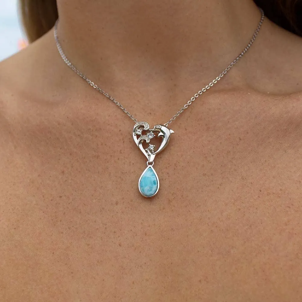 Larimar Nai'a Kai Pendant