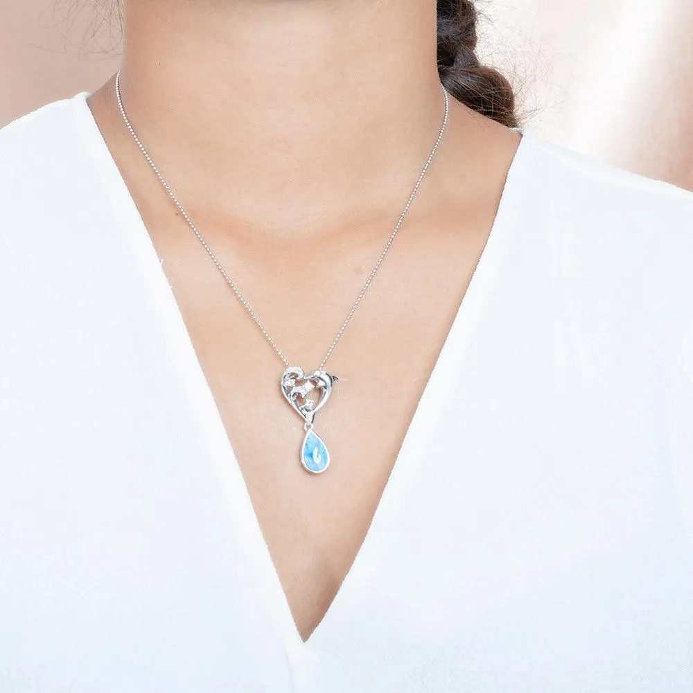 Larimar Nai'a Kai Pendant