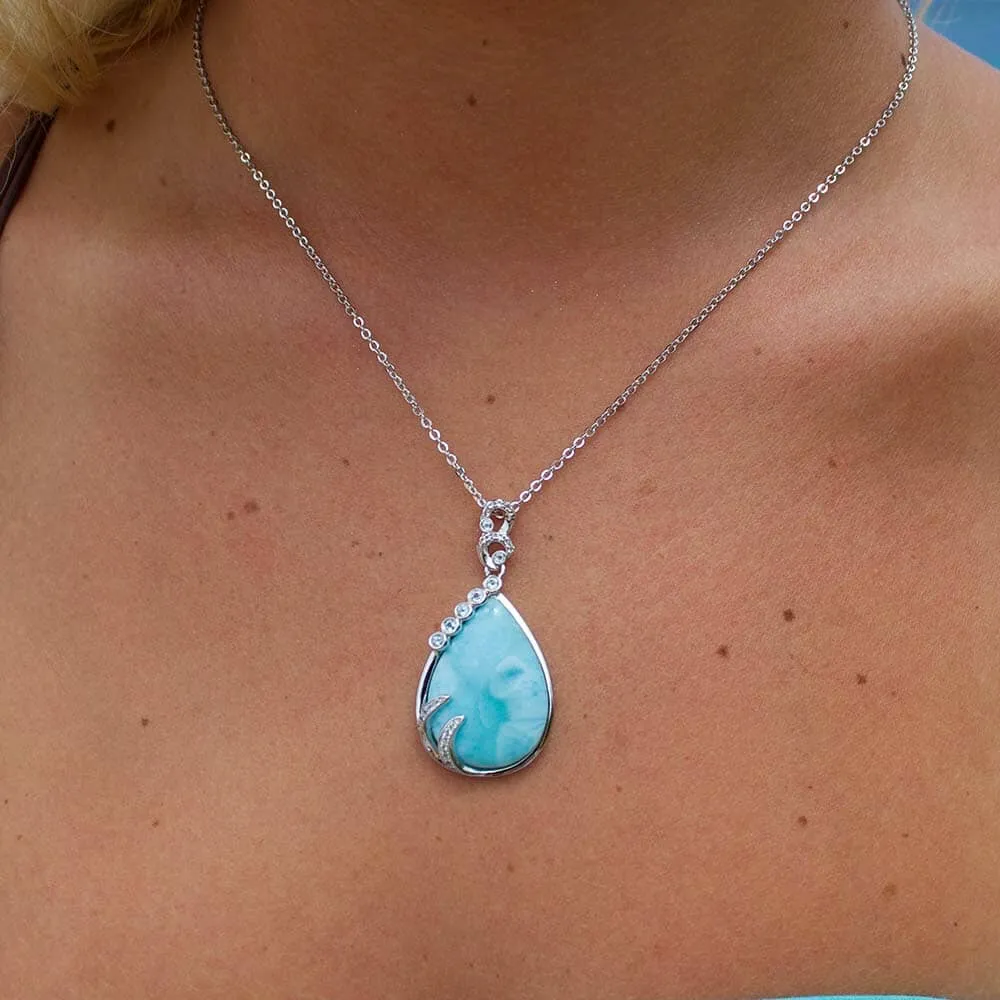 Larimar Tears of Joy Pendant