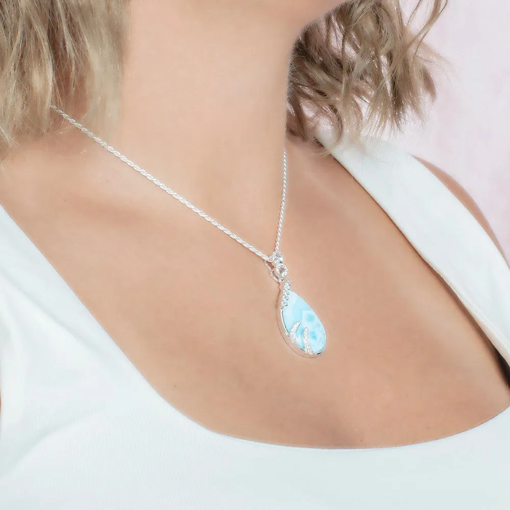 Larimar Tears of Joy Pendant