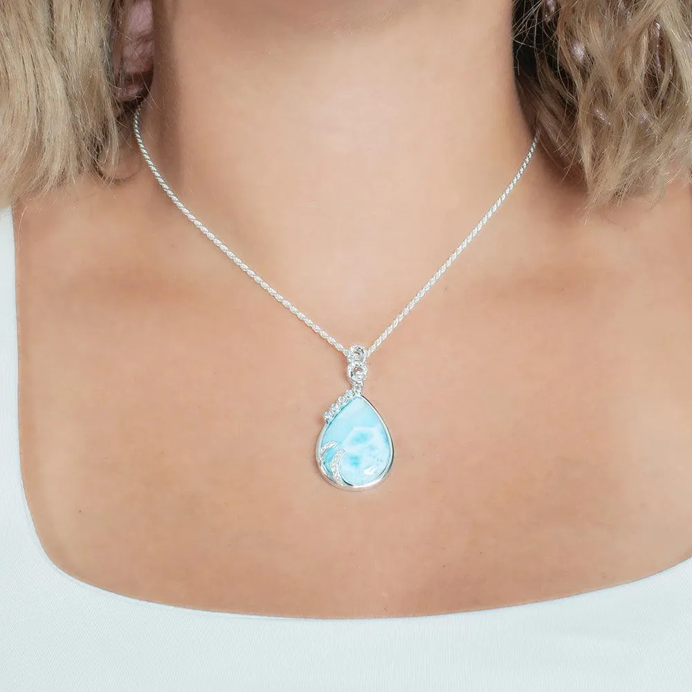 Larimar Tears of Joy Pendant