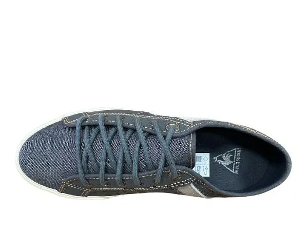 Le Coq Sportif Saint Malo 2 men's canvas and leather sneakers shoe 1411285 dark gray