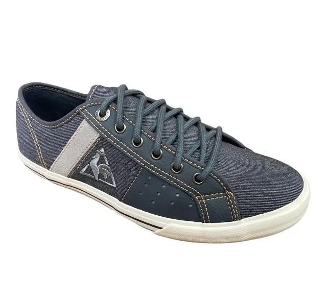 Le Coq Sportif Saint Malo 2 men's canvas and leather sneakers shoe 1411285 dark gray