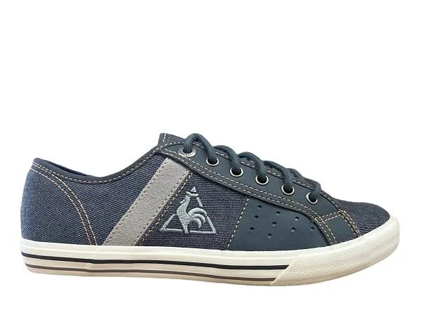 Le Coq Sportif Saint Malo 2 men's canvas and leather sneakers shoe 1411285 dark gray