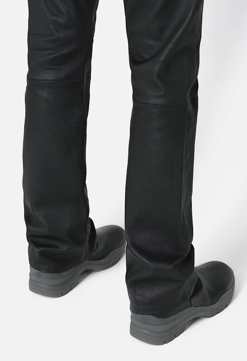 Leather Caribou Bootcut / Black Plonge