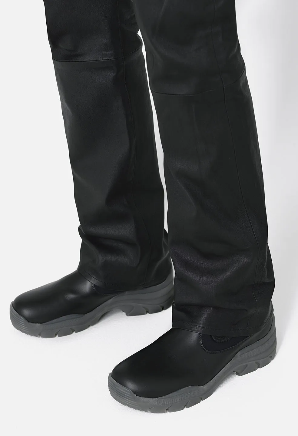 Leather Caribou Bootcut / Black Plonge