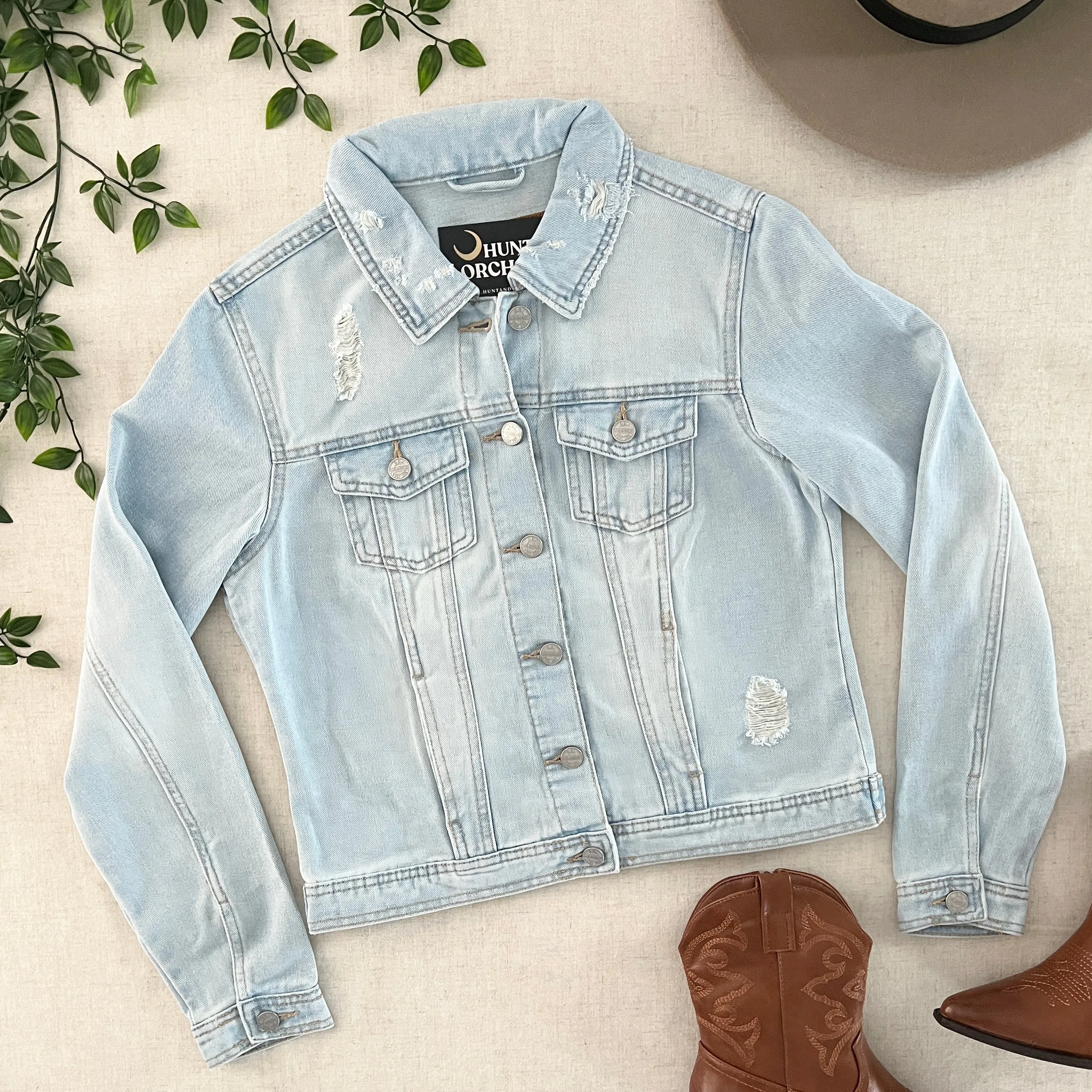 Let The Good Times Roll Denim Jacket - Blue