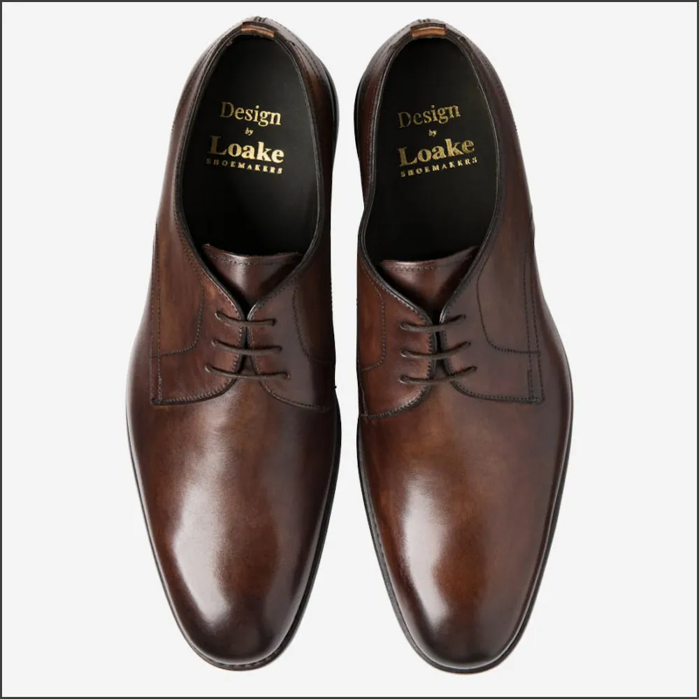 Loake Atherton Dark Brown Shoe Size 9.5*