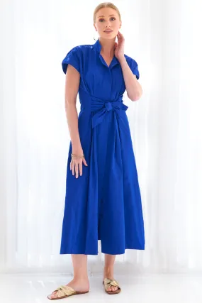 Long Rocky Shirt Dress Royal Blue