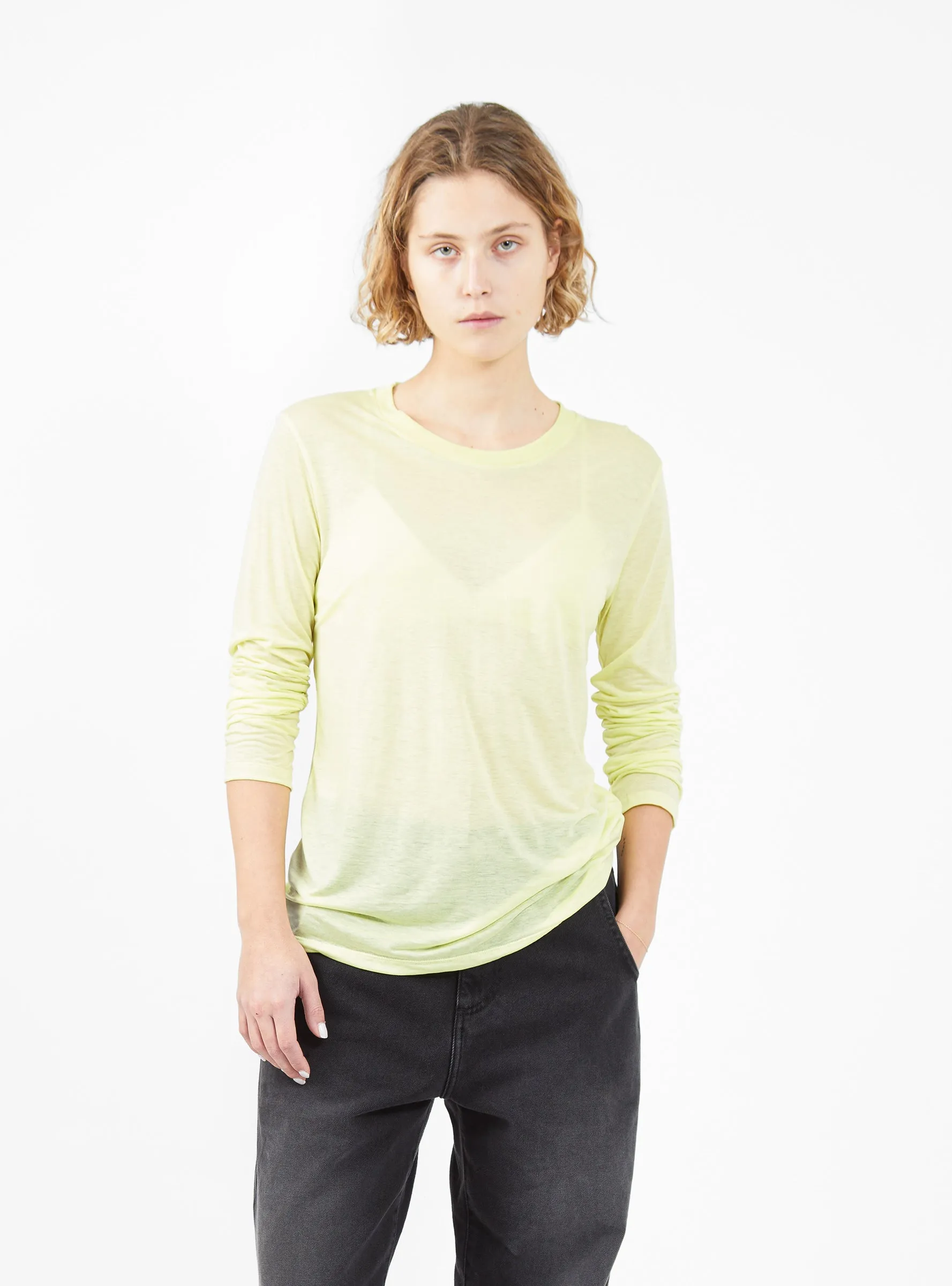 Long Sleeve T-shirt Lime