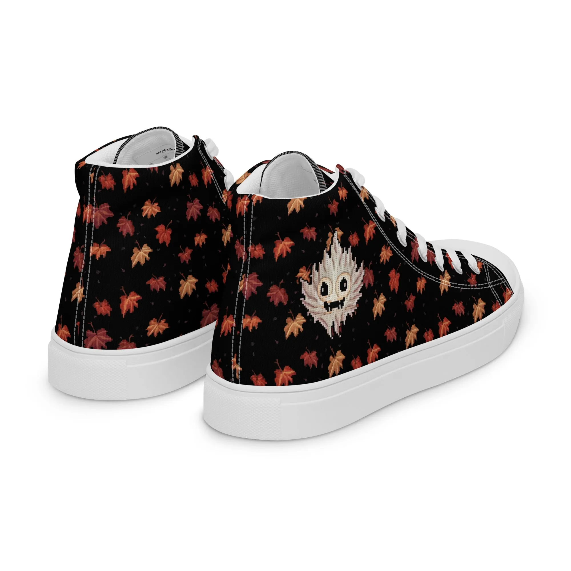 Maple Ghosty Women’s High Top Shoes - Vegan Dark Academia Sneakers - Comfortable Goth Trainers - Witchy Grunge Accessories