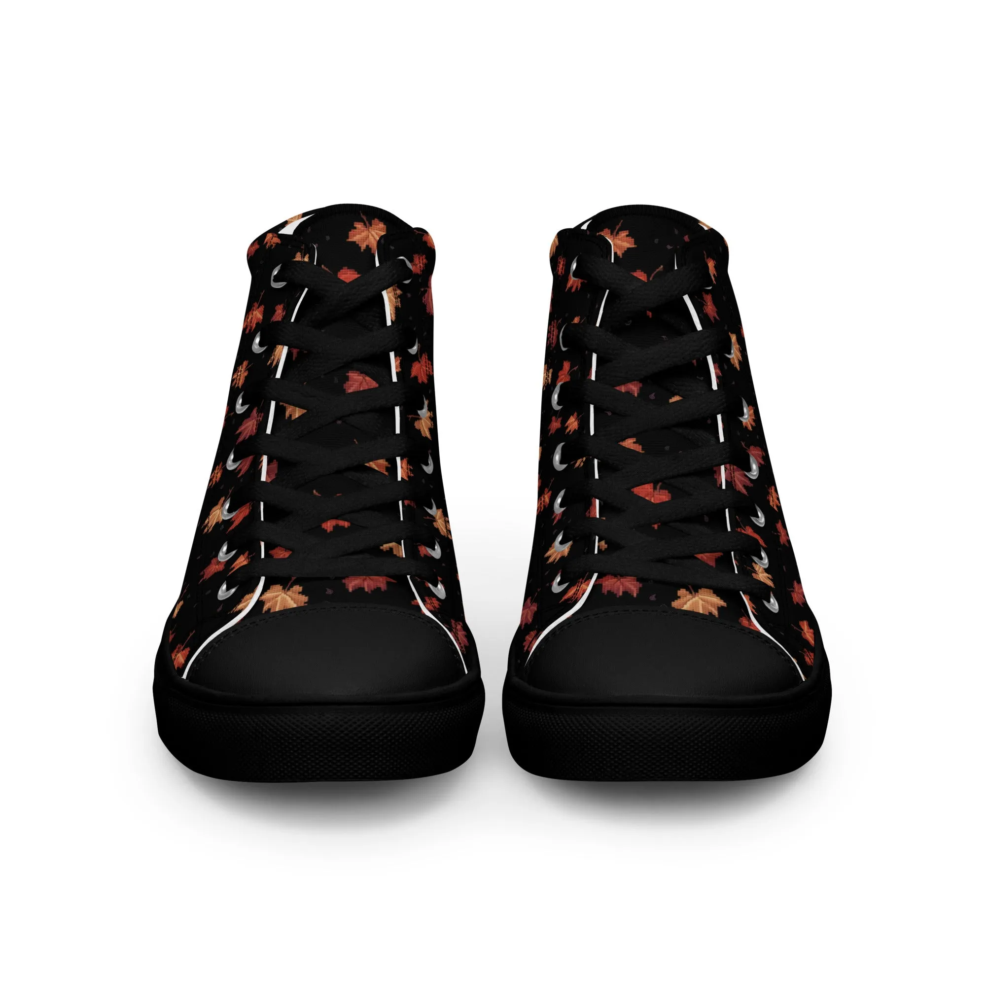 Maple Ghosty Women’s High Top Shoes - Vegan Dark Academia Sneakers - Comfortable Goth Trainers - Witchy Grunge Accessories