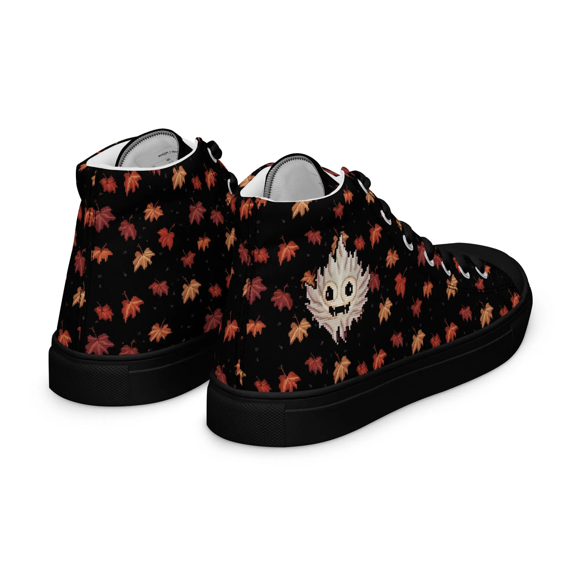 Maple Ghosty Women’s High Top Shoes - Vegan Dark Academia Sneakers - Comfortable Goth Trainers - Witchy Grunge Accessories