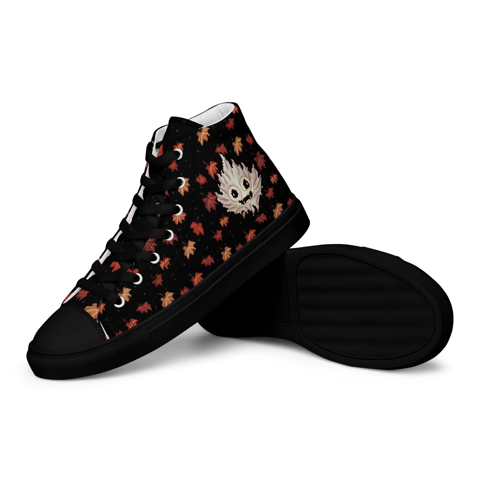 Maple Ghosty Women’s High Top Shoes - Vegan Dark Academia Sneakers - Comfortable Goth Trainers - Witchy Grunge Accessories