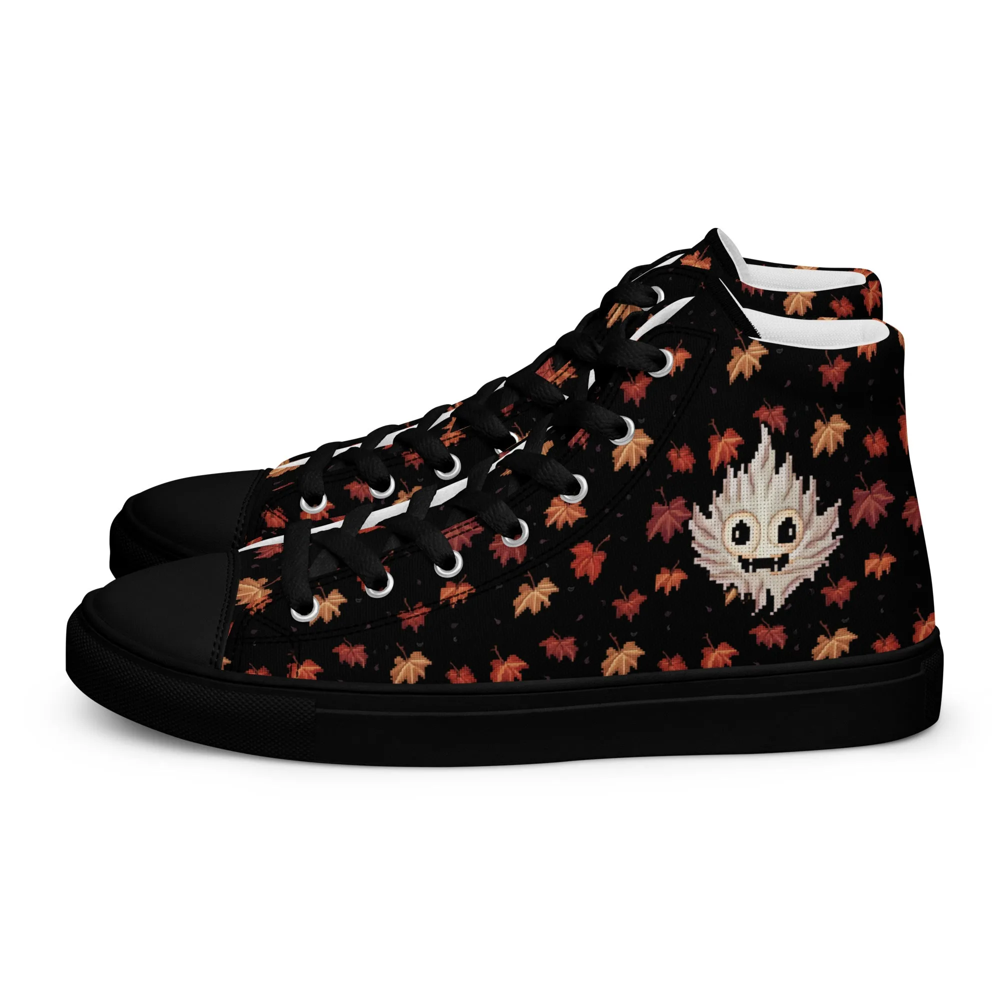 Maple Ghosty Women’s High Top Shoes - Vegan Dark Academia Sneakers - Comfortable Goth Trainers - Witchy Grunge Accessories