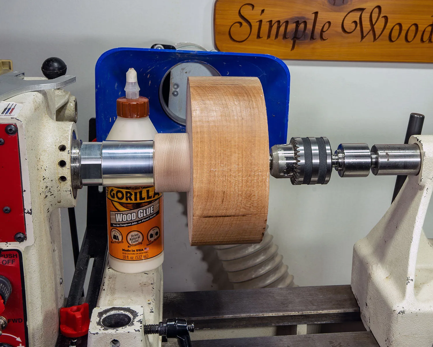 Maple Wood Bowl Turning Blank with Routered Groove for Resin Inlay, 7 x 3