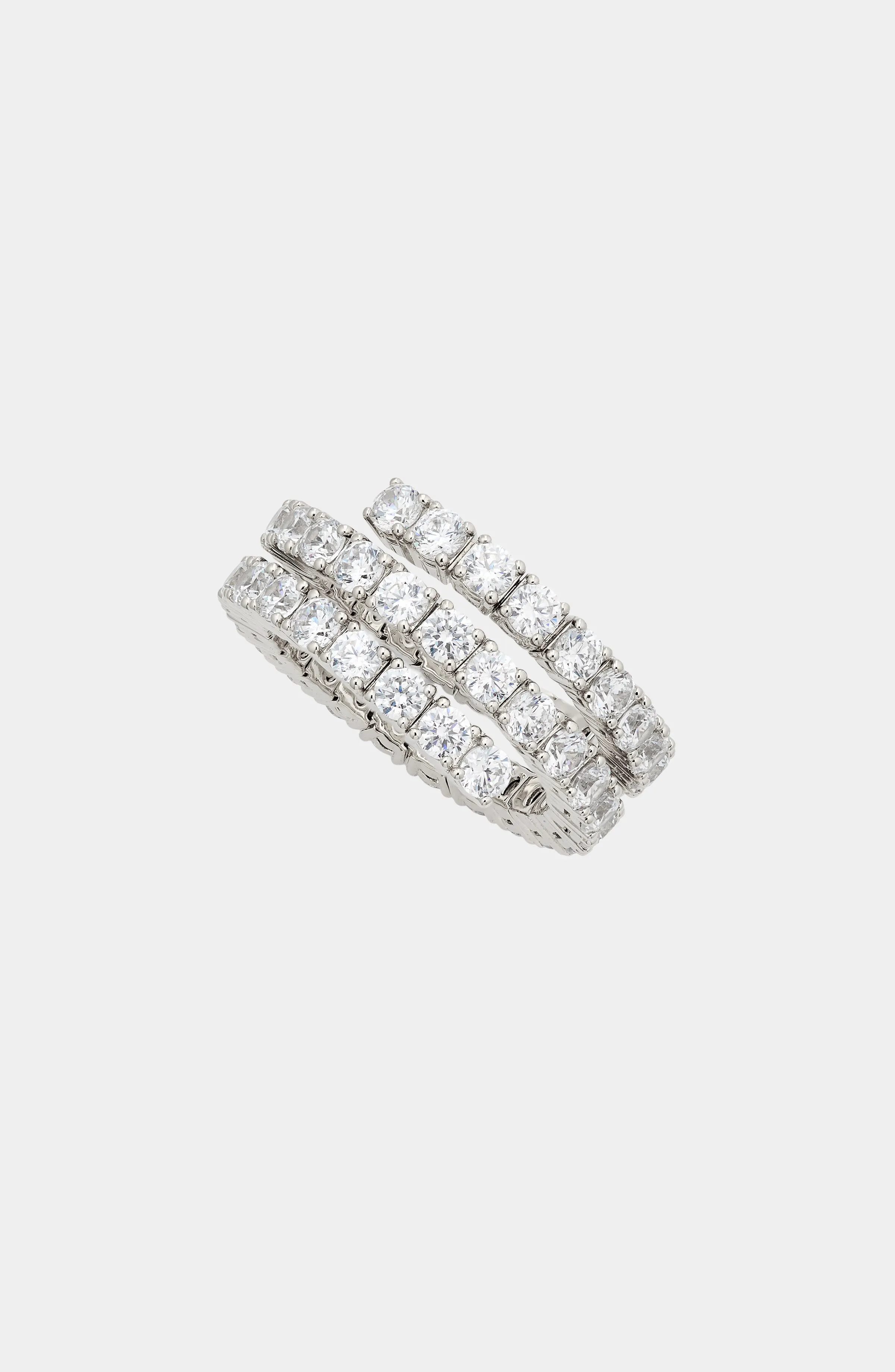 MATCHPOINT FLEXIBLE CZ WRAP RING