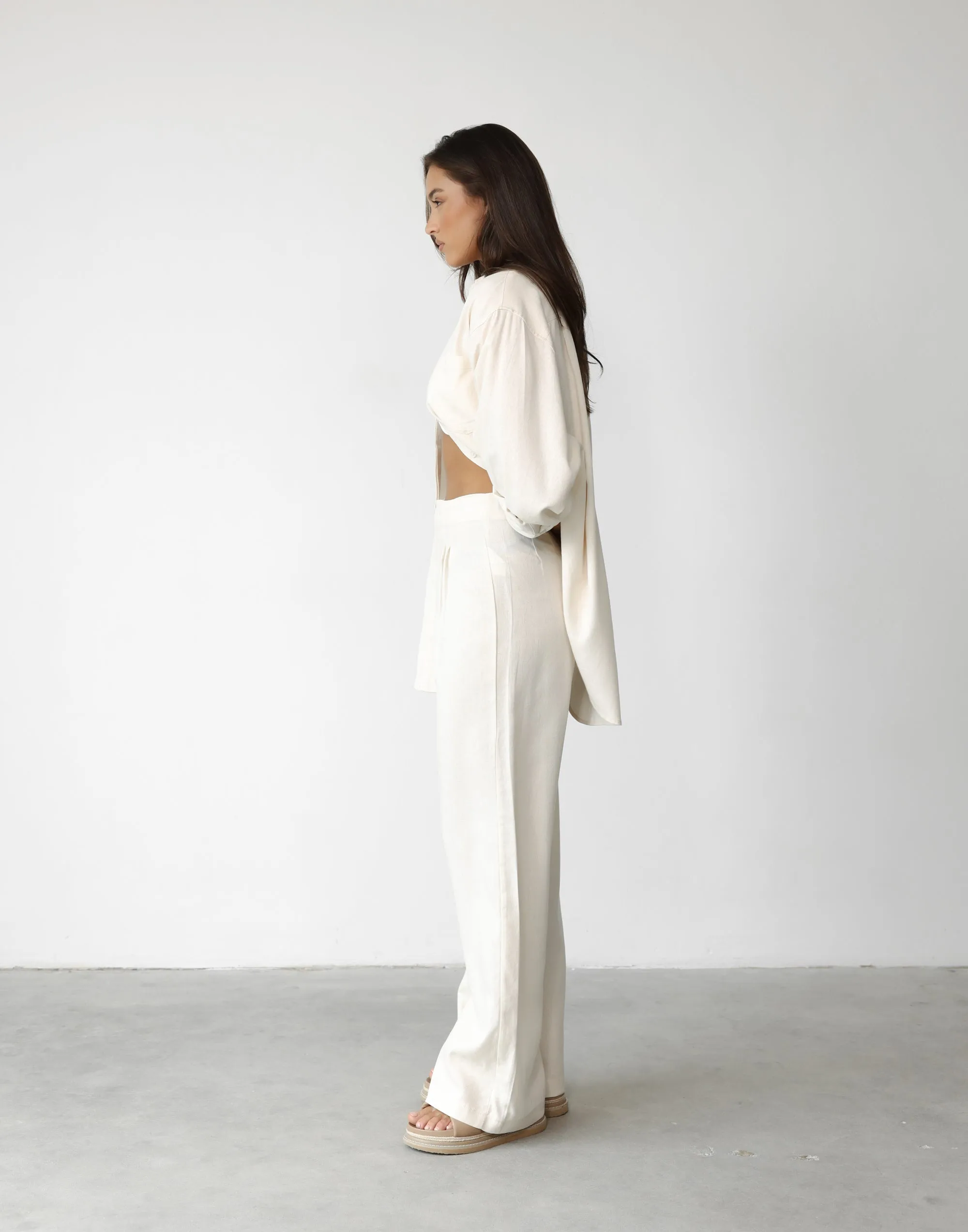 Mckenzie Linen Pants (Oat)