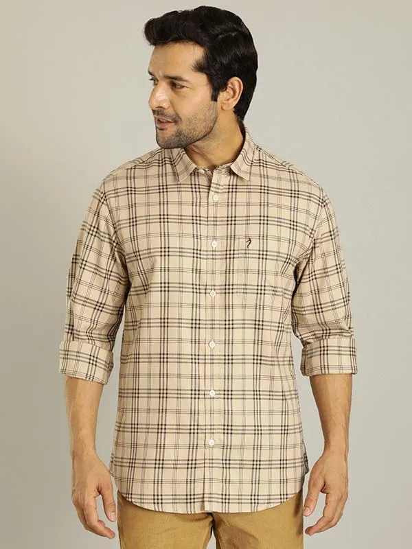 Men Checked Full Sleeve Cotton Shirt