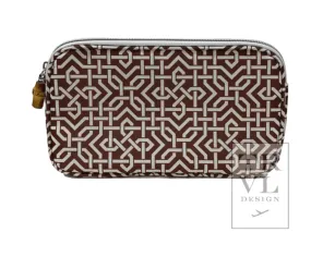 Mini Classic Cosmetic Bag - Lattice Coco