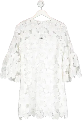 Mint Velvet White Floral Lace Mini Dress BNWT UK 10