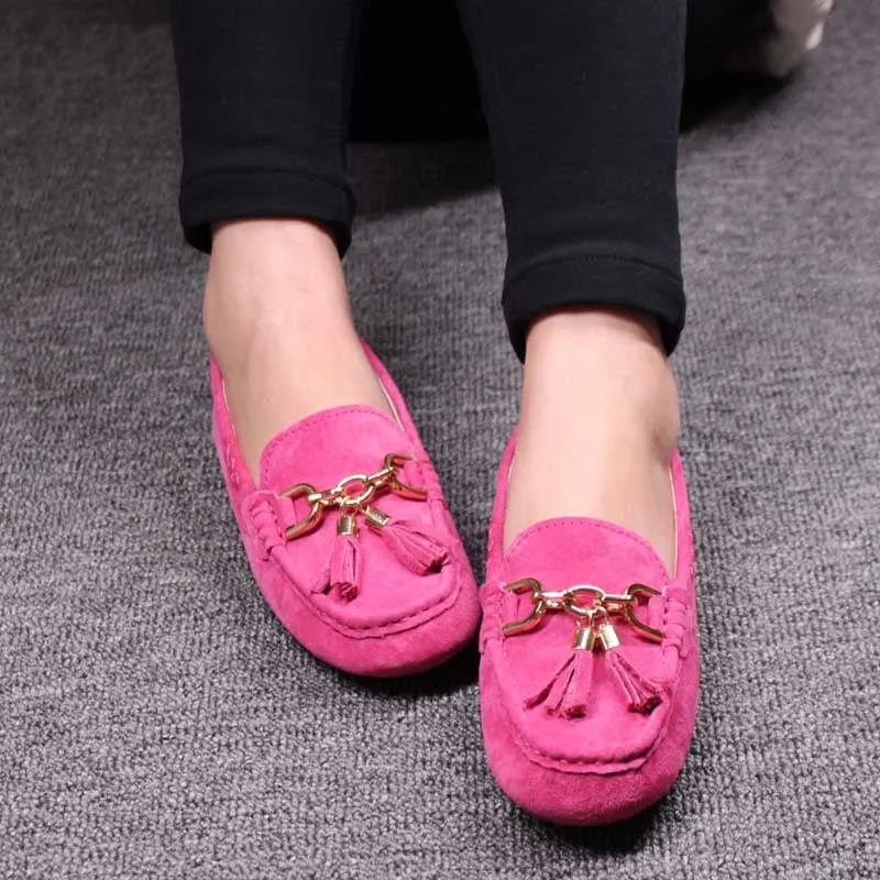 MIYAGINA Leather Women Shoes Female Casual Slip On Flats Loafers