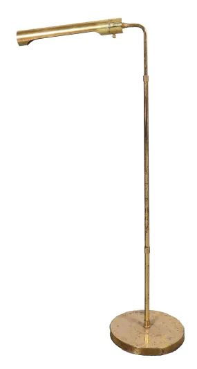 Modern Brass Floor Reading Lamp