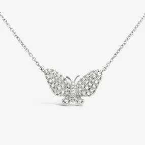 Monarch Butterfly Diamond Necklace