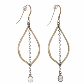 Moxie 14K Gold Fill Diamond Slice Earrings