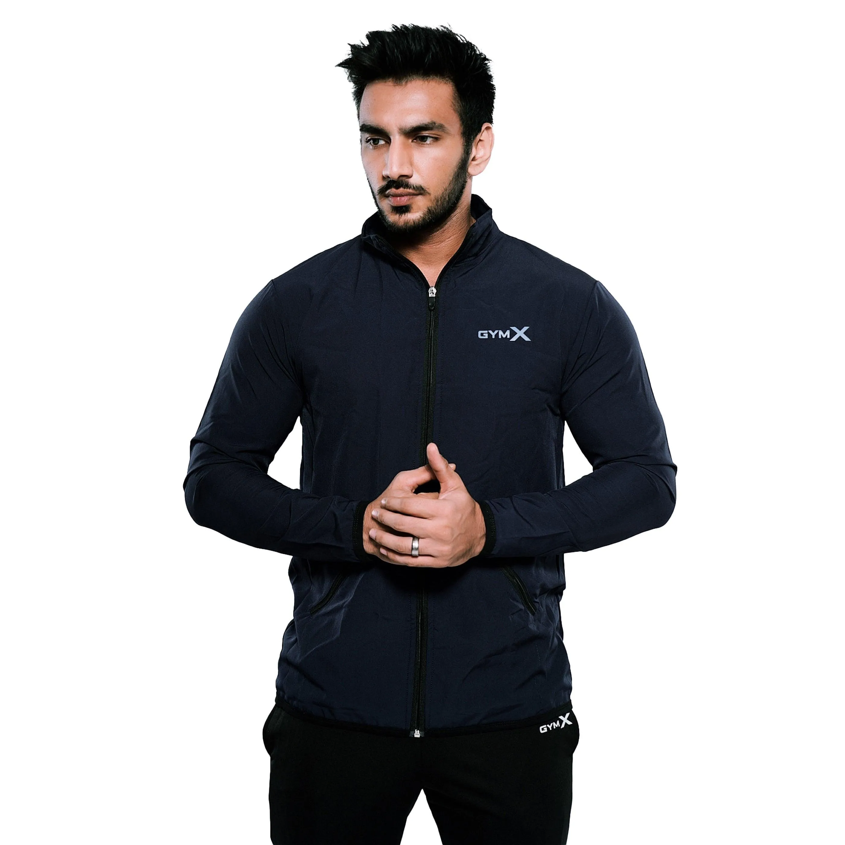 Night Blue GymX Summer Windcheater (Dedicated Phone Pocket)