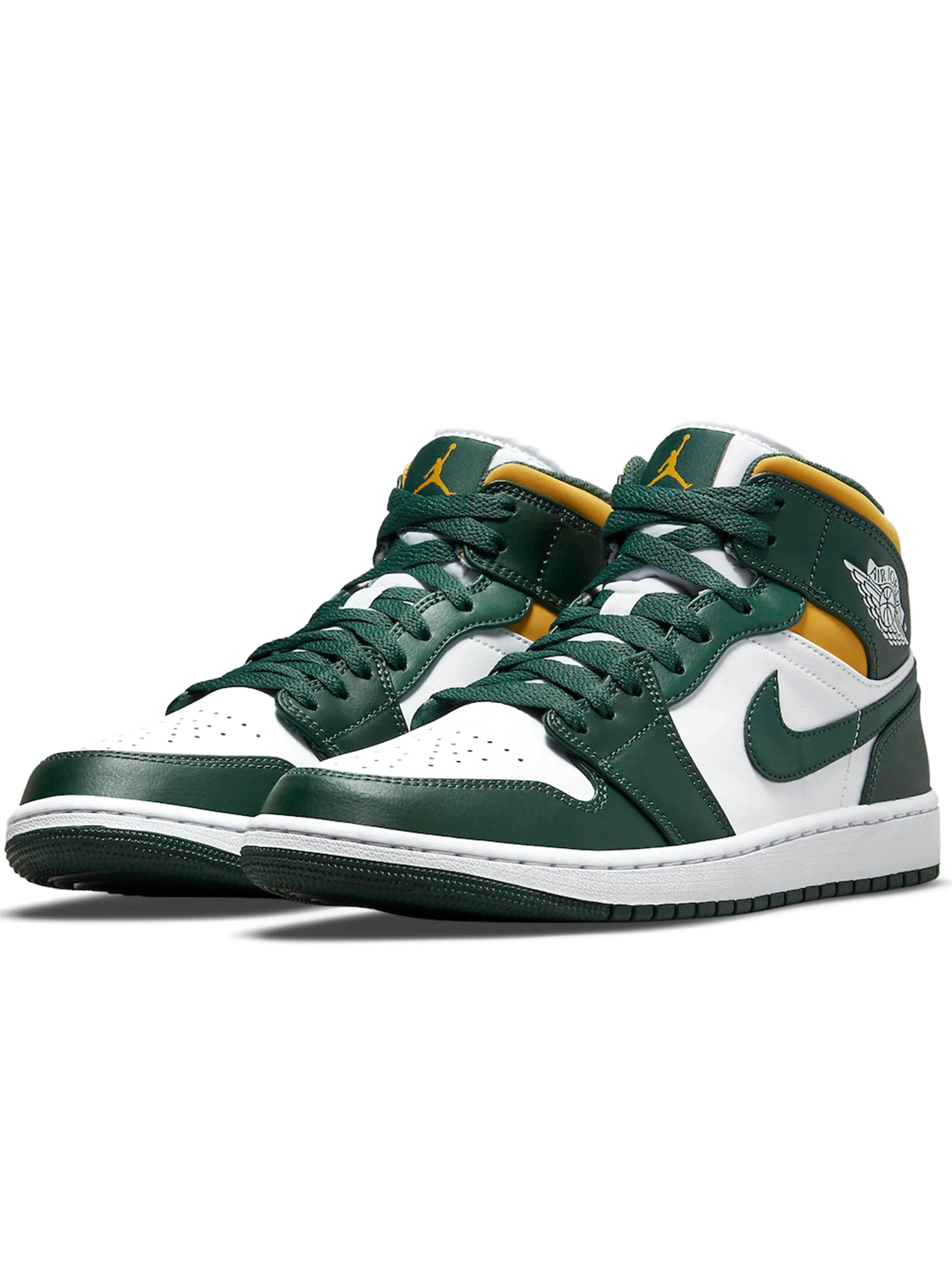 Nike Air Jordan 1 Mid Green Yellow