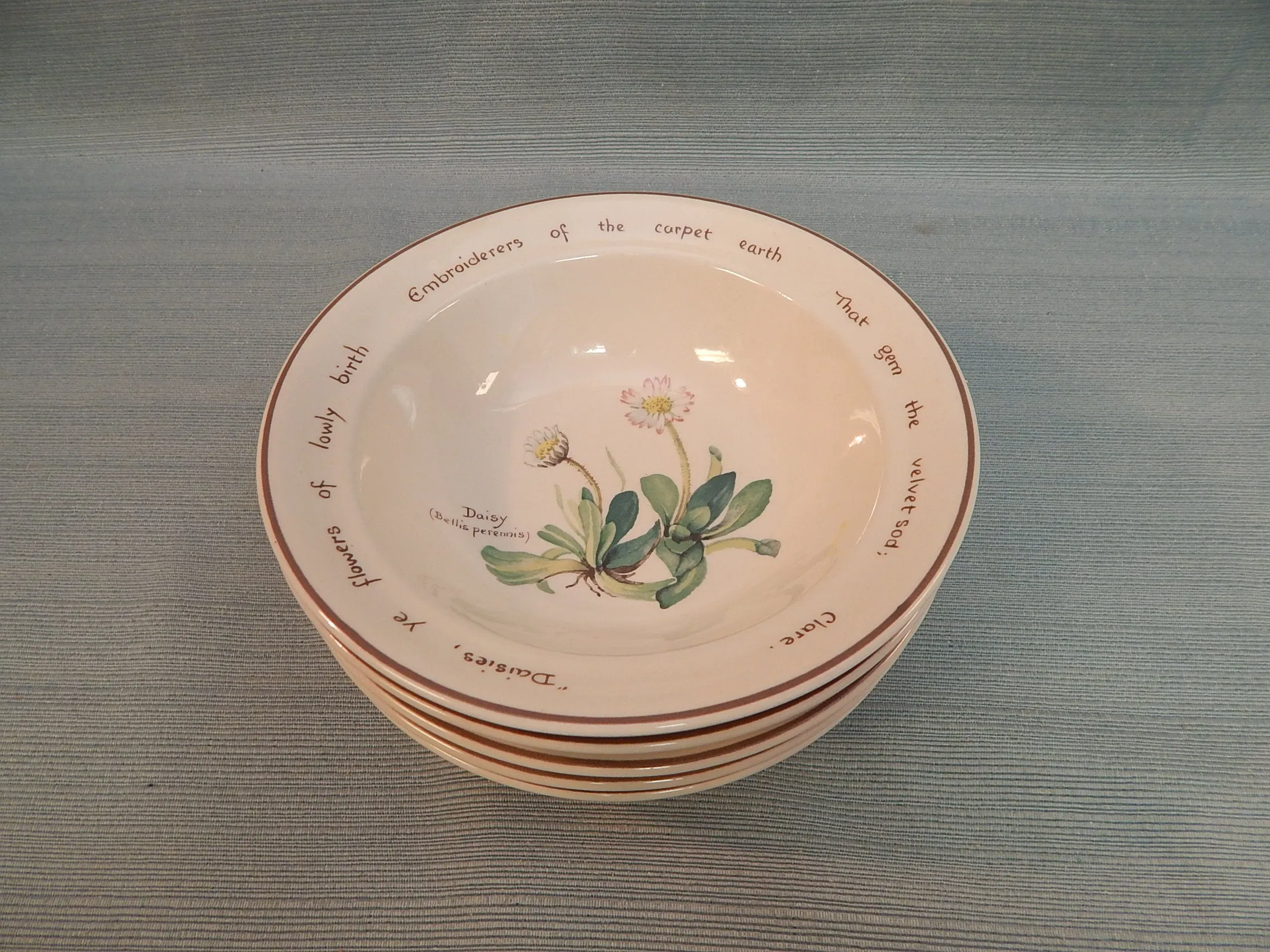 Noritake Ireland "The County Diary of an Edwardian Lady" Bowls - Very Good Condition as Noted