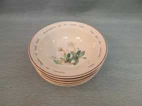 Noritake Ireland "The County Diary of an Edwardian Lady" Bowls - Very Good Condition as Noted