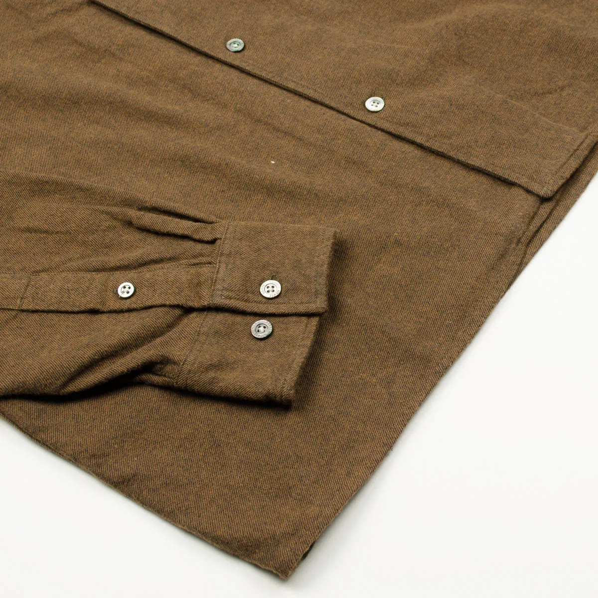 Norse Projects - Carsten Organic Flannel Shirt LS - Rust Brown