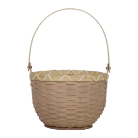 Olli Ella Small Blossom Basket - Light Grey