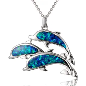 Opal Dolphin Ohana Pendant