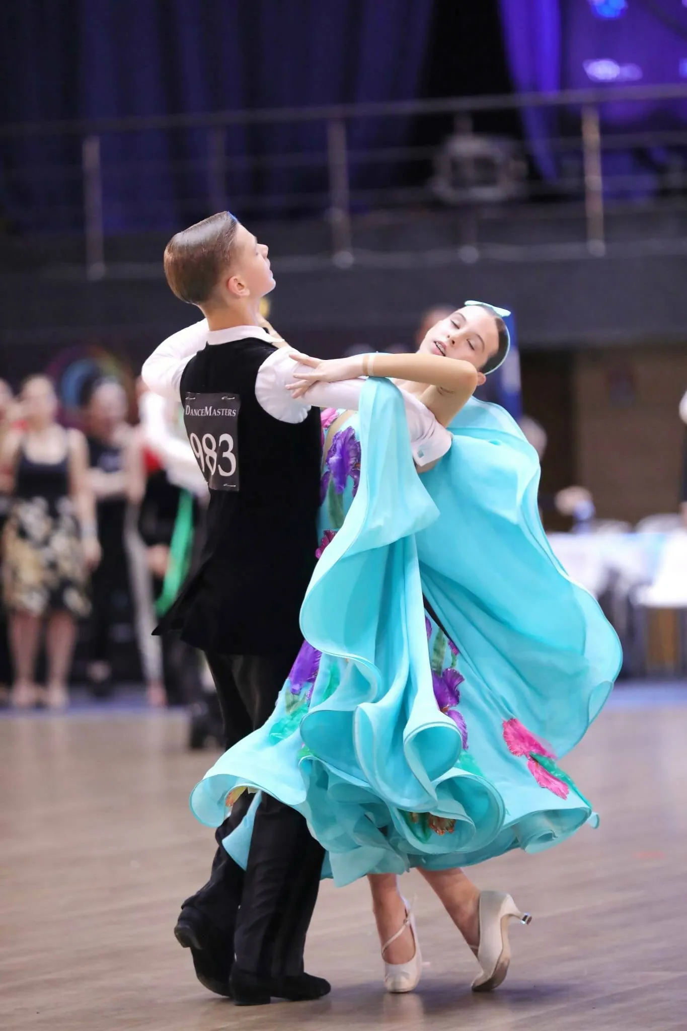 Outstanding Blue Junior Ballroom & Latin Dress