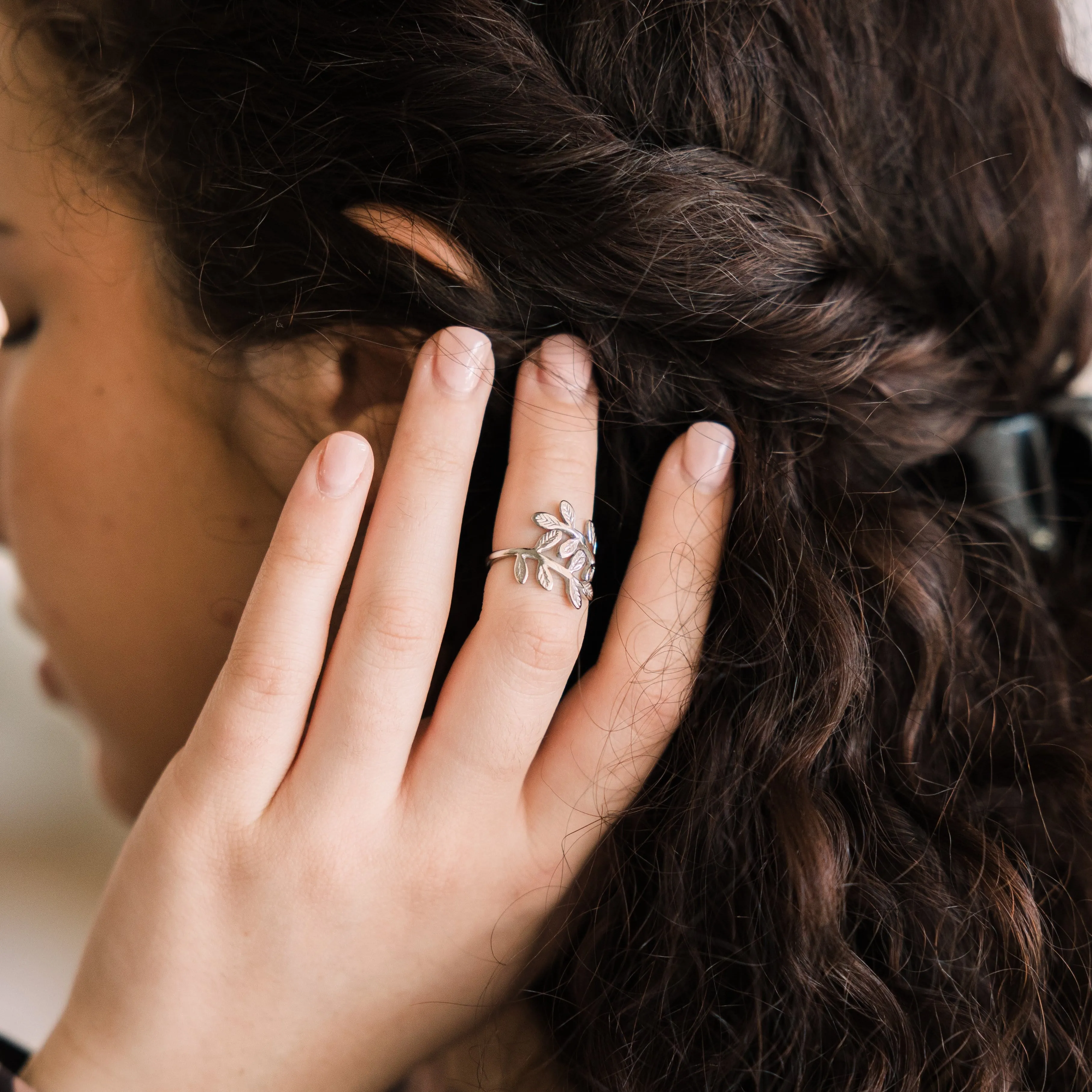 Palestine Olive Leaf Ring