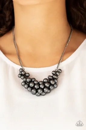 Paparazzi Grandiose Glimmer Black Necklace Set