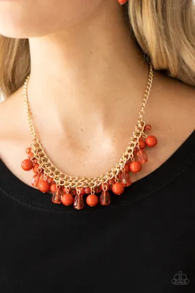 Paparazzi Tour de Trendsetter Orange Necklace Set