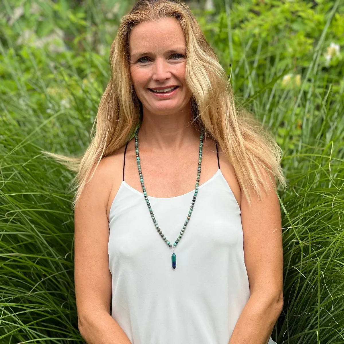 Peaceful Waters Necklace: Chrysocolla and Turquoise